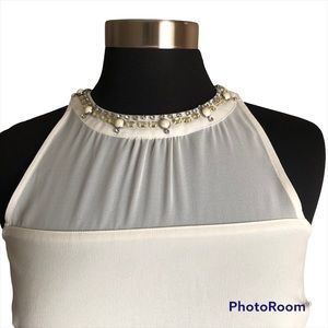 Ann Taylor Embellished Dressy Sleeveless Blouse
